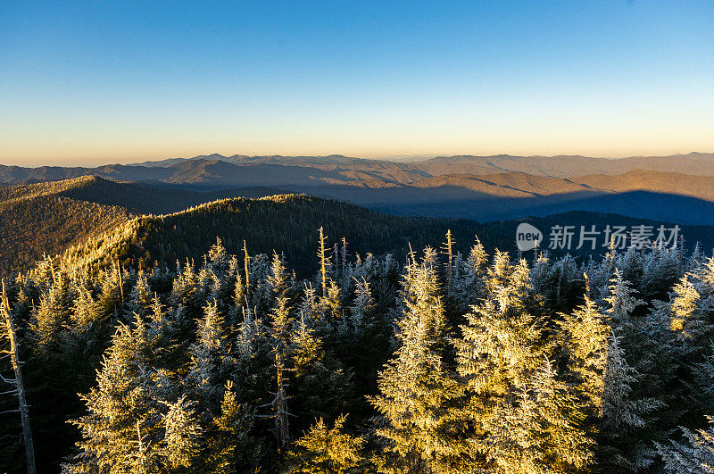 来自克林曼斯圆顶的大烟山