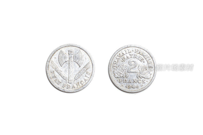 旧硬币，法国2法郎