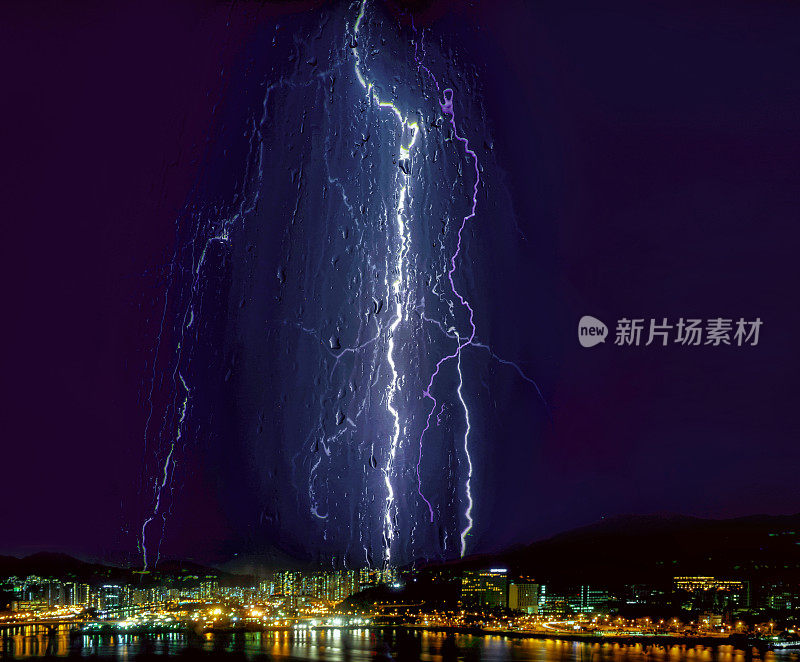 香港中文大学天空中的闪电