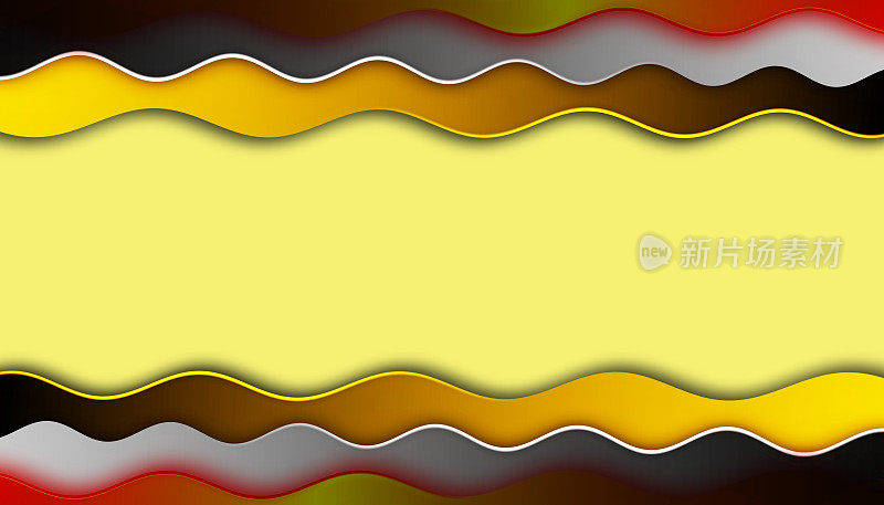 抽象的彩色现代波浪背景与空间的文字。
