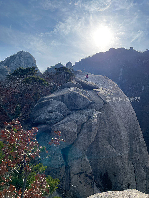 首尔北汉山的隐藏的山谷