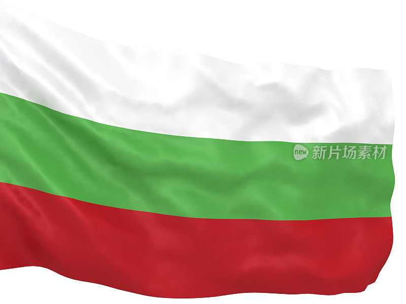 保加利亚国旗飘扬