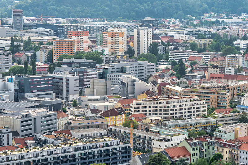 格拉茨全景:奥地利迷人的城市景观