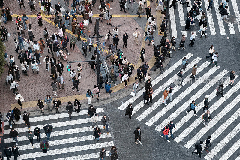 涩谷十字路口，日本东京