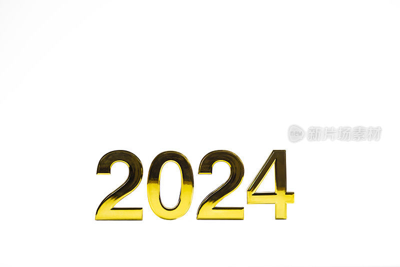 2024号在闪闪发光的背景上