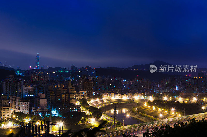 台北的城市夜景