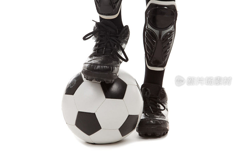 足球运动员的脚