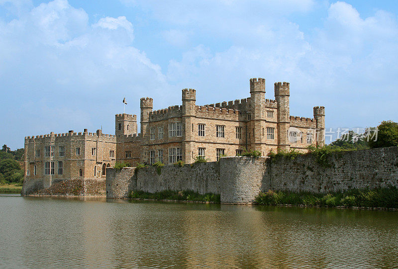 宏伟的利兹城堡在肯特，英格兰，英国