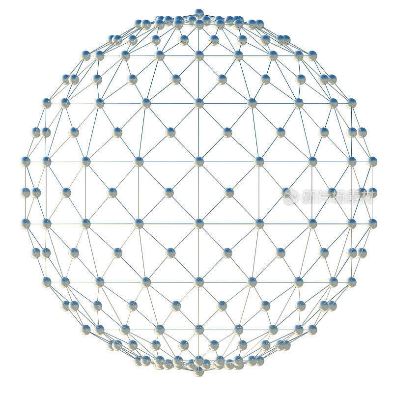 全球网络的模型。