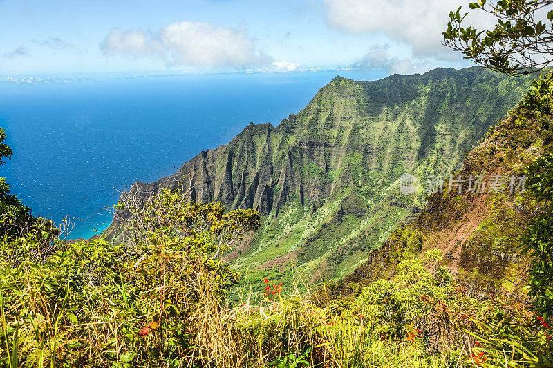 Kalalau山谷,考艾岛