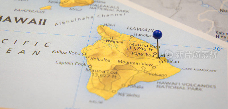 夏威夷希洛旅游地图