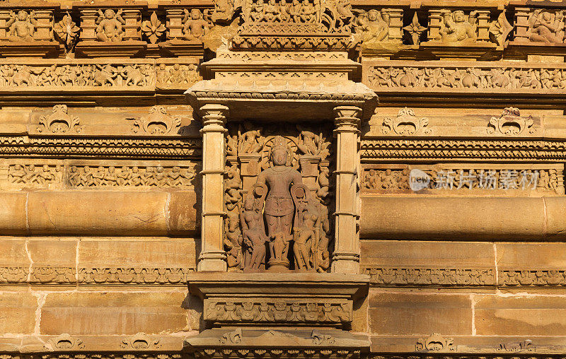 Khajuraho寺庙,印度。