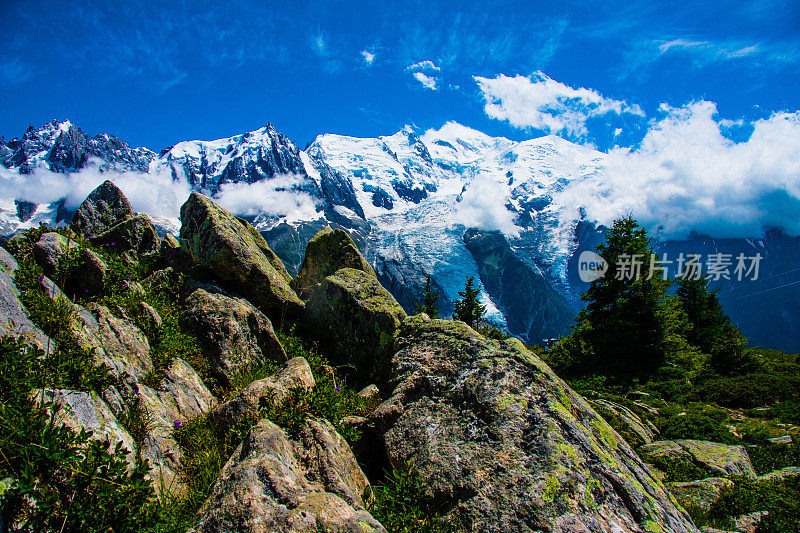 法国夏蒙尼，阿尔卑斯山脉