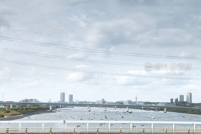 日本东京江户川区荒川河