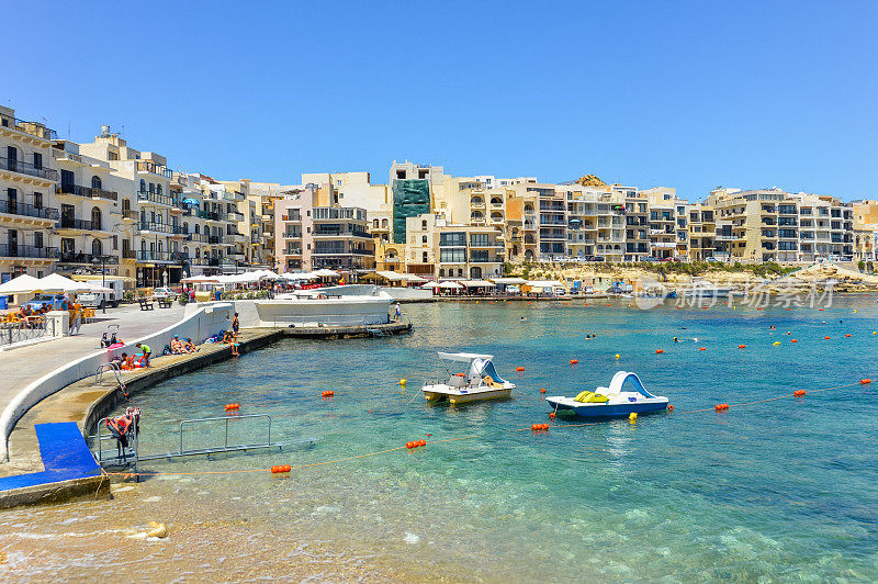 马耳他的度假小镇马萨弗恩在戈佐岛-马耳他