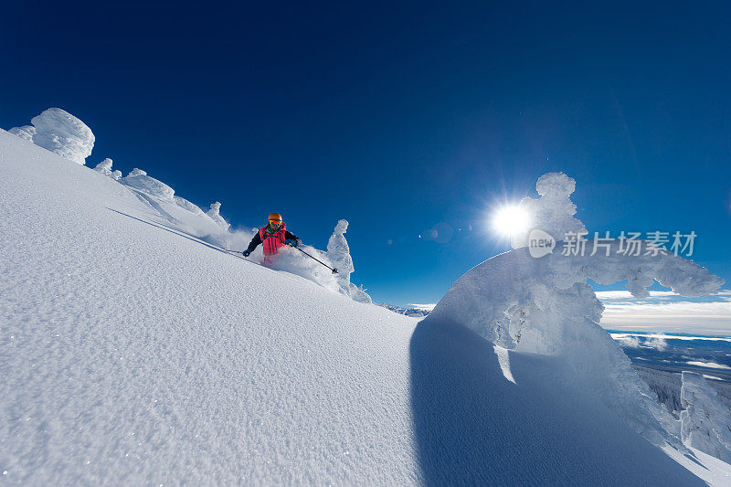 粉滑雪