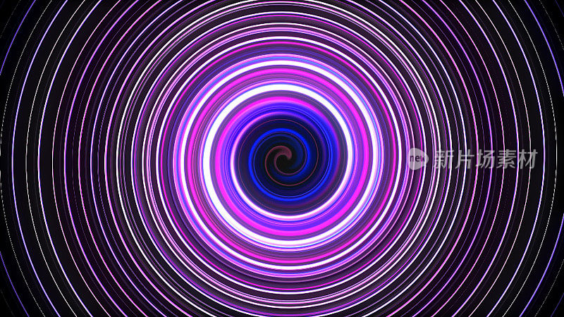 抽象螺旋旋转和扭曲线，计算机生成背景，3D渲染背景