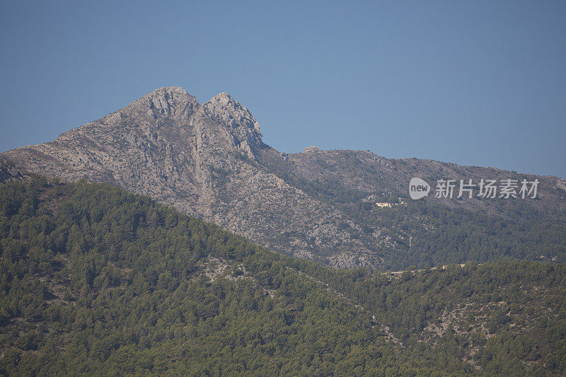 夏季的风景和山脉