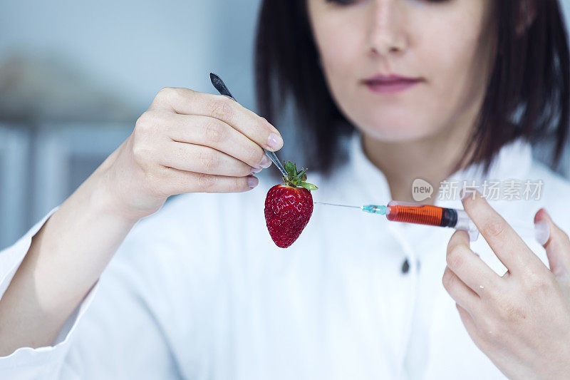 增强天然草莓的DNA，让市场上的塑料外观