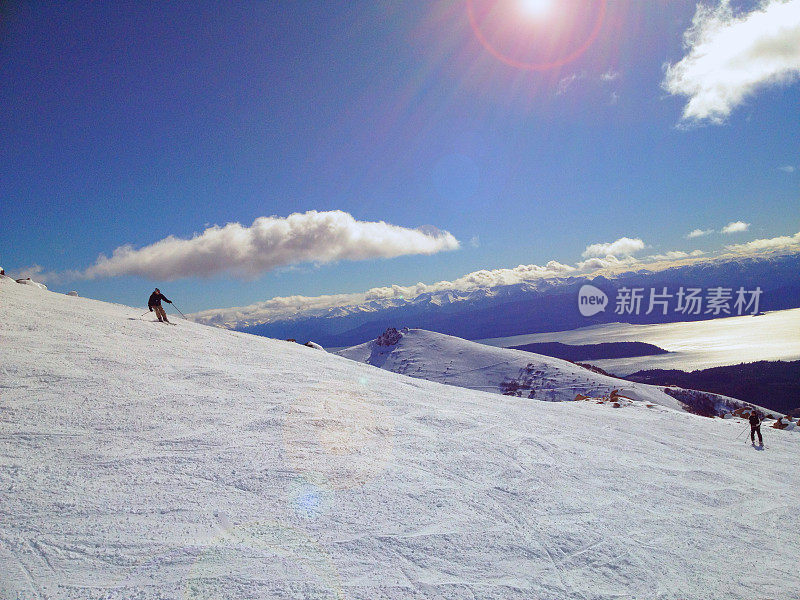 滑雪的地方