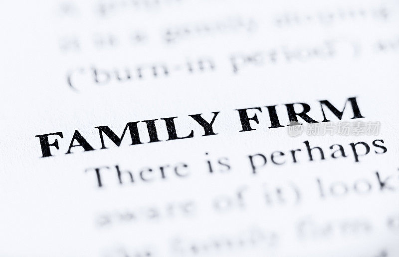 家族企业在商业词典中的定义