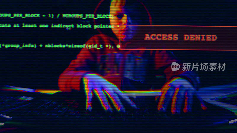访问拒绝屏幕编码黑客。