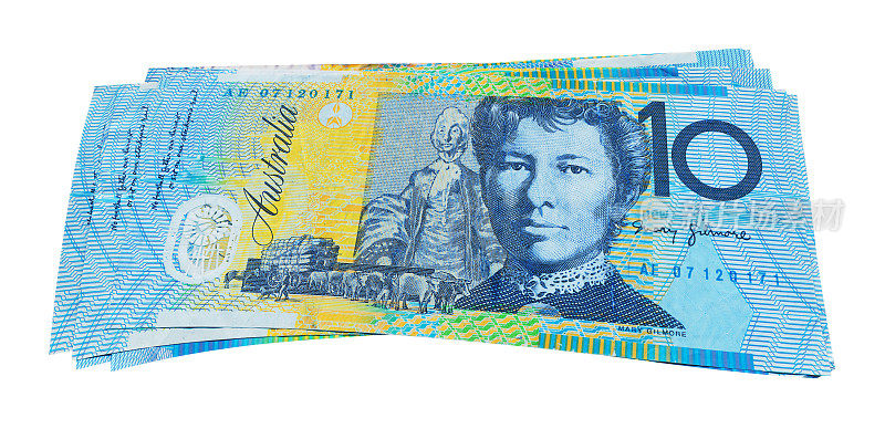 澳大利亚10元纸币背景