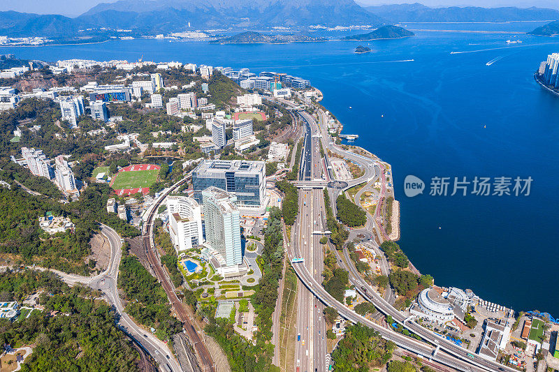 香港沙田多车道公路