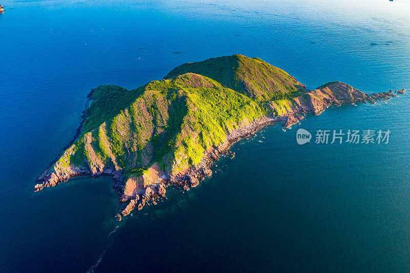 鸟瞰位于西贡的塔门或草岛海景