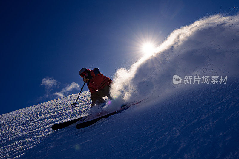 粉滑雪