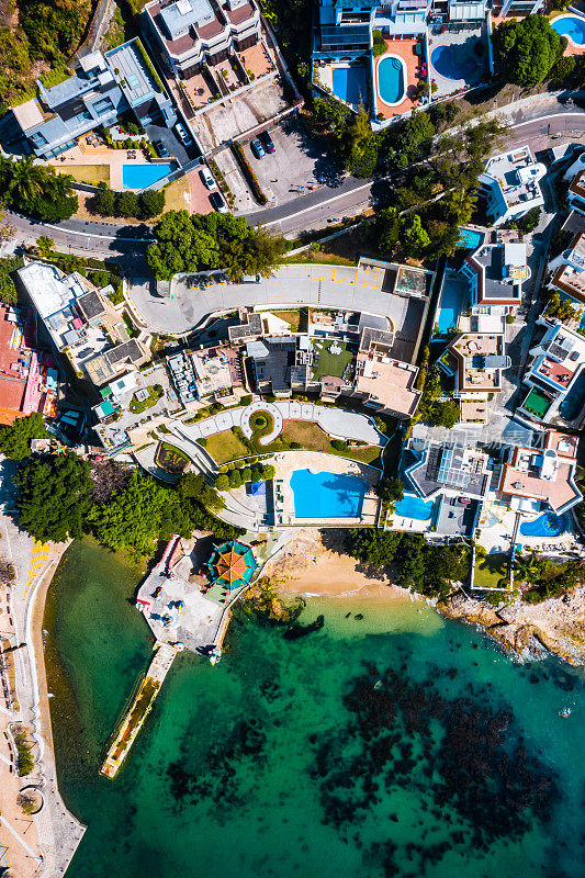 香港浅水湾无人机拍摄