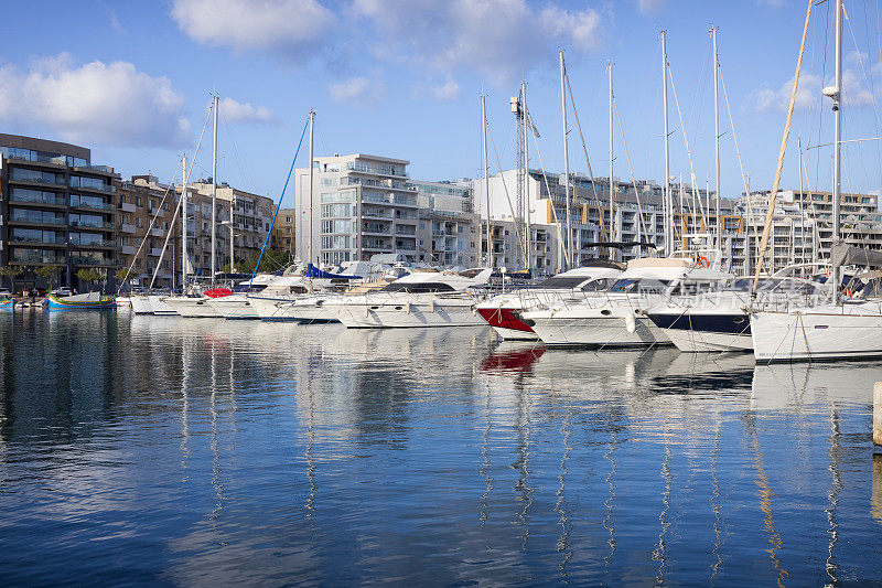 马耳他-地中海旅游目的地，Msida游艇码头