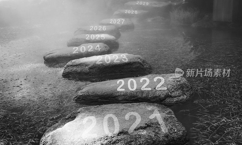 2021年，2022年，2023年在垫脚石上