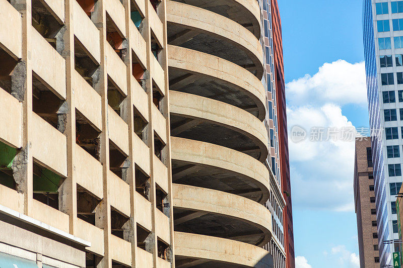 建筑背景中西部城市圣路易斯密苏里照片系列