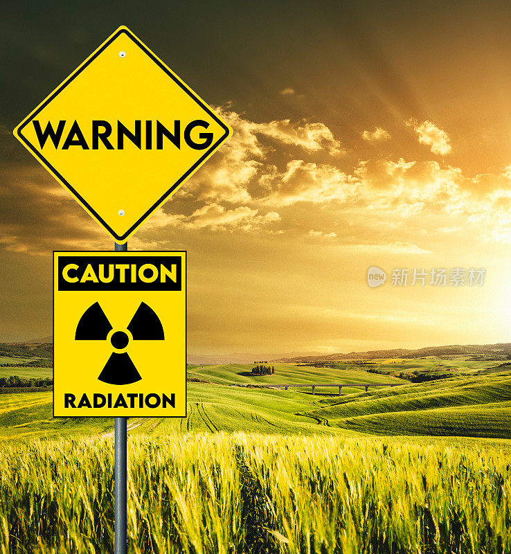 意大利乡村的辐射警告标志