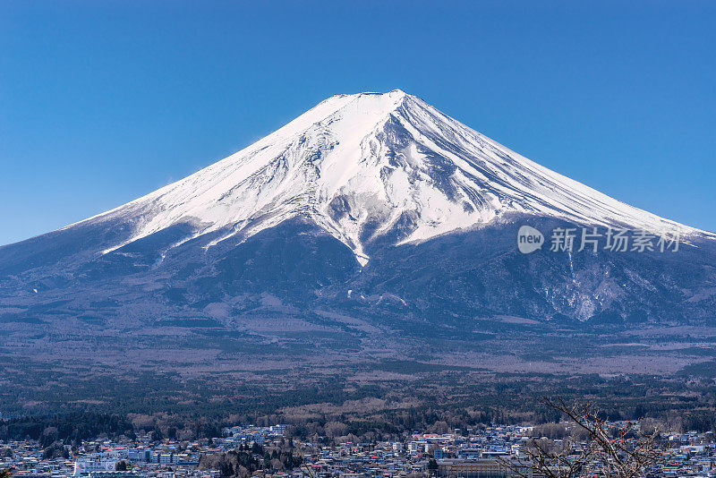 富士山与藤吉田市