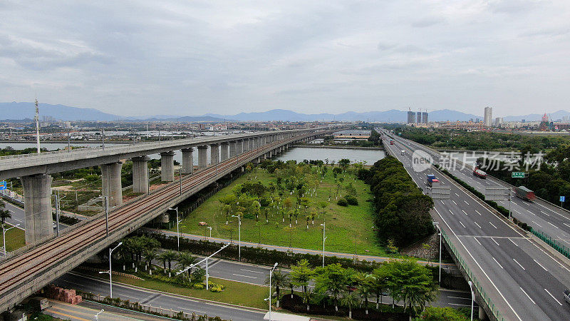 铁路、铁路桥、公路