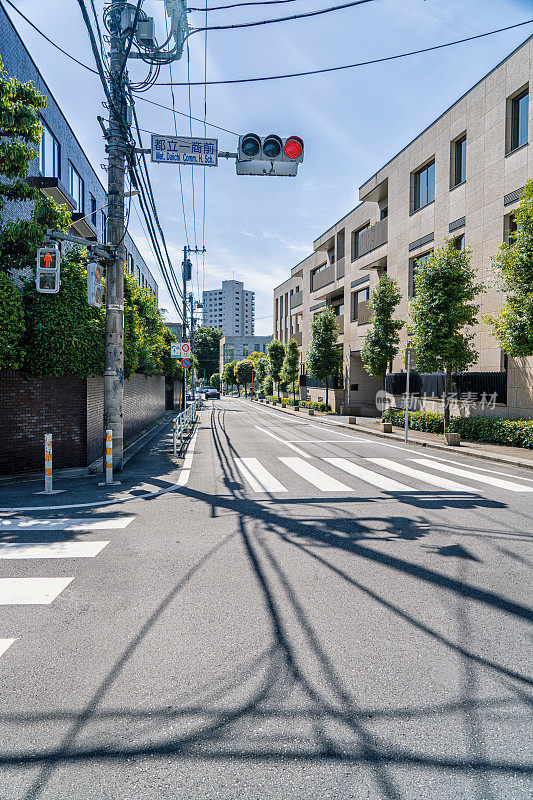 日本东京涩谷的街道和建筑物