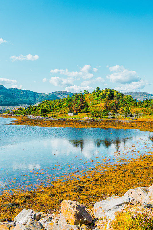 英国苏格兰斯凯岛色彩斑斓的风景