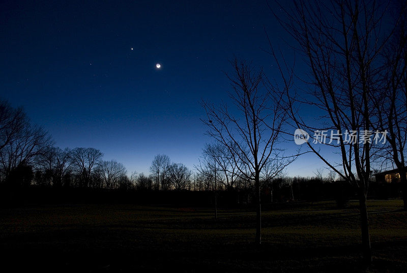 晚上的天空