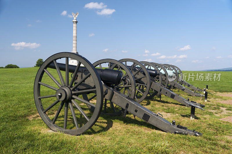 安提特姆国家战场-大炮和纽约纪念碑