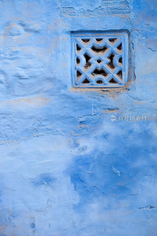 印度焦特布尔的蓝窗