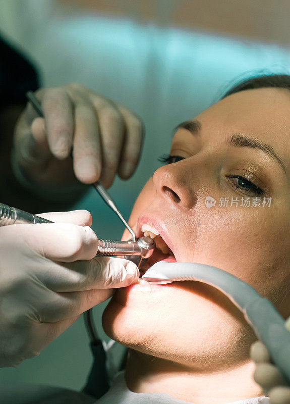 牙医调查牙科检查