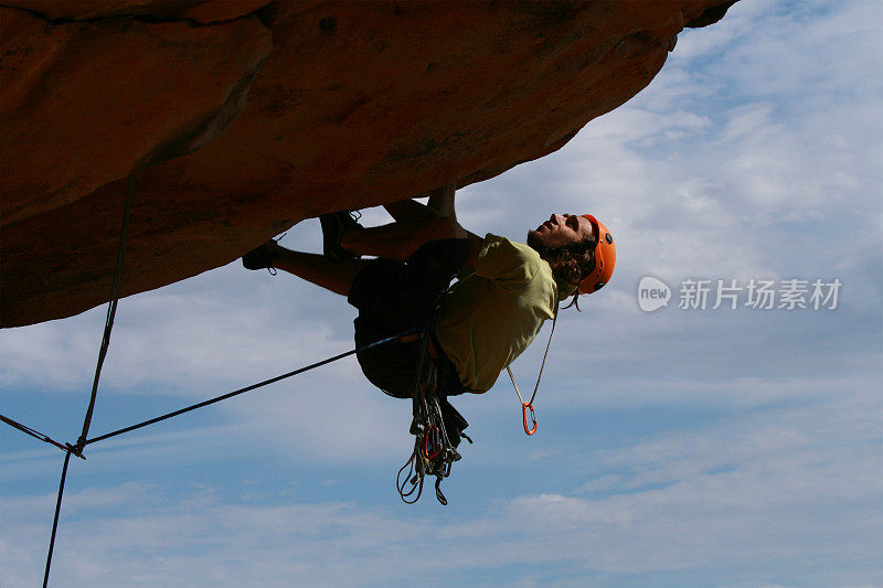 男性Rockclimber