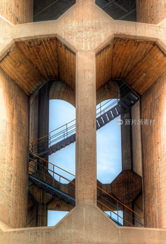 建筑结构的水沉淀。HDR