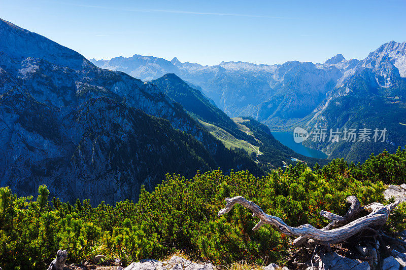 从贝希特斯加登的Jenner山和Königssee，德国