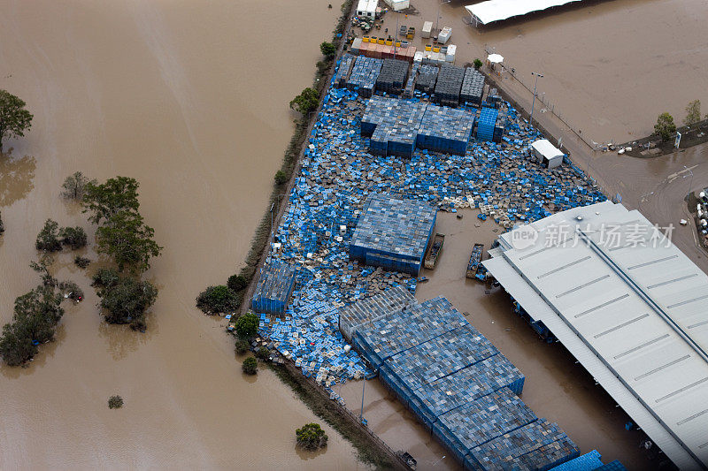2011年布里斯班洪水鸟瞰图业务损失