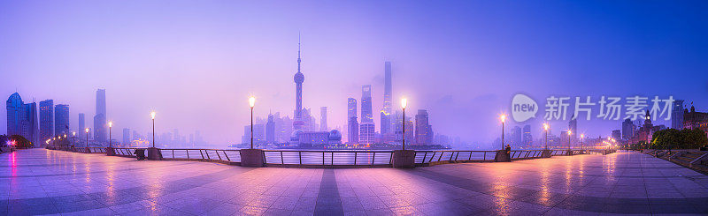 上海天际线的城市