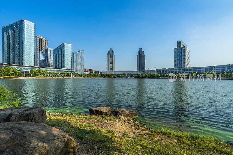 苏州滨水区市中心天际线，中国