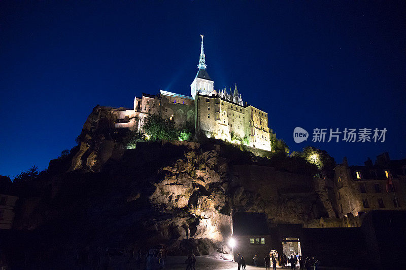 圣米歇尔山的夜晚